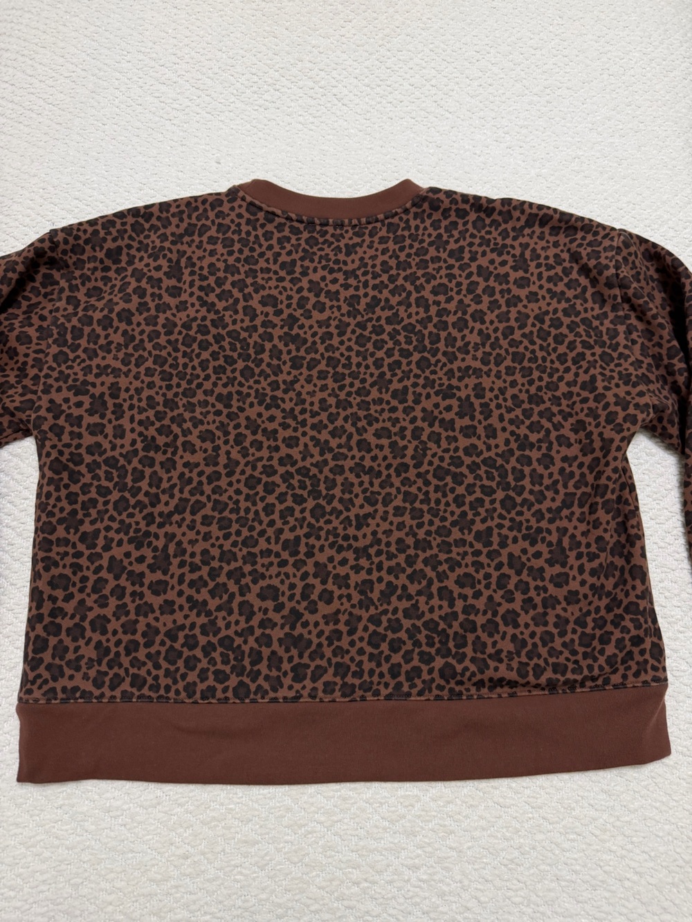 J. Crew Leopard Pullover Sweatshirt Women’s Size XL - Picture 7 of 7